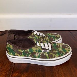 Boy’s Vans Camo slip ons